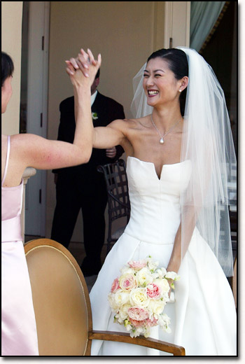 High Fiving Bride